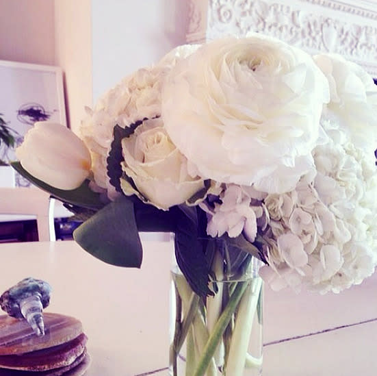 Miranda Kerr’s NYC Home Clearly the Aussie is a big fan of white flowers. [Photo: Instagram/Miranda Kerr]