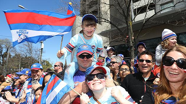 Fans of all ages came out to support their team. Pic: Getty