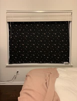 A set of portable blackout curtain shades perfect for parents who use them for nap time or anyone staying in a brightly-lit area