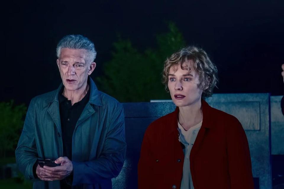 A promotional image from The Shrouds is shown. The David Cronenberg-directed feature is among a considerable number of Canadian productions turning heads at Cannes. (Prospero Pictures - image credit)