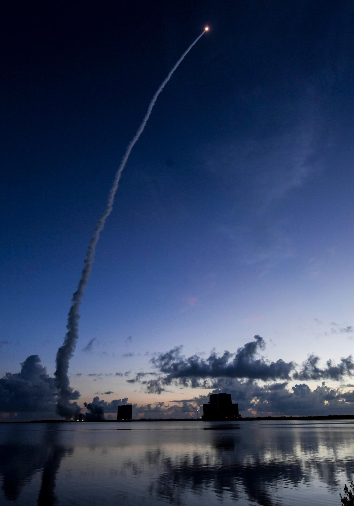 A United Launch Alliance Atlas V lifts off from Cape Canaveral Space Force Station Thursday morning, August 4, 2022. The rocket is carrying a surveillancesatellite for the US Space Force. Craig Bailey/FLORIDA TODAY via USA TODAY NETWORK