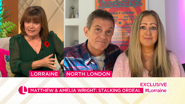 Matthew and Amelia Wright opened up on their experiences on Lorraine. (ITV)