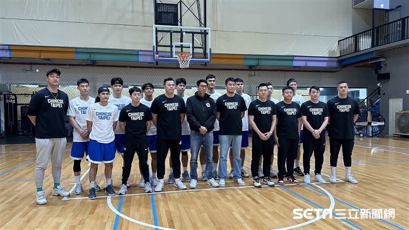亞洲盃台灣男籃代表隊公布第一階段15人大名單，2月5日也展開第一次集訓。（圖／記者蔡厚瑄攝影）