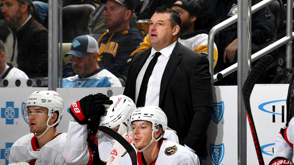 Senators fans are fed up with head coach D.J. Smith. (Photo by Joe Sargent/NHLI via Getty Images)