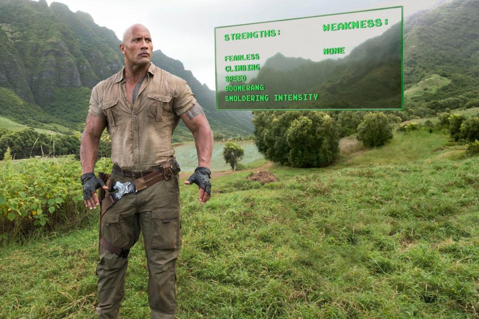 The Rock Jumanji Welcome to the Jungle reboot 