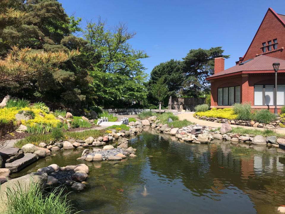 The Shigematsu Memorial Garden on Lansing Community College campus in downtown Lansing.