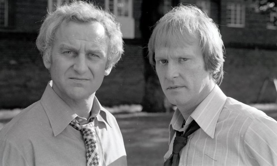 Dennis Waterman, right, with John Thaw in The Sweeney, 1977.