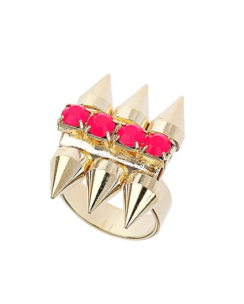 Stone and Spike Ring