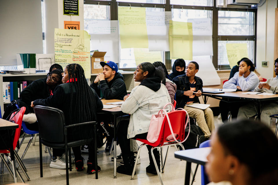 Brooklyn Preparatory High School’s African American studies AP course (Marc J. Franklin / NBC News)