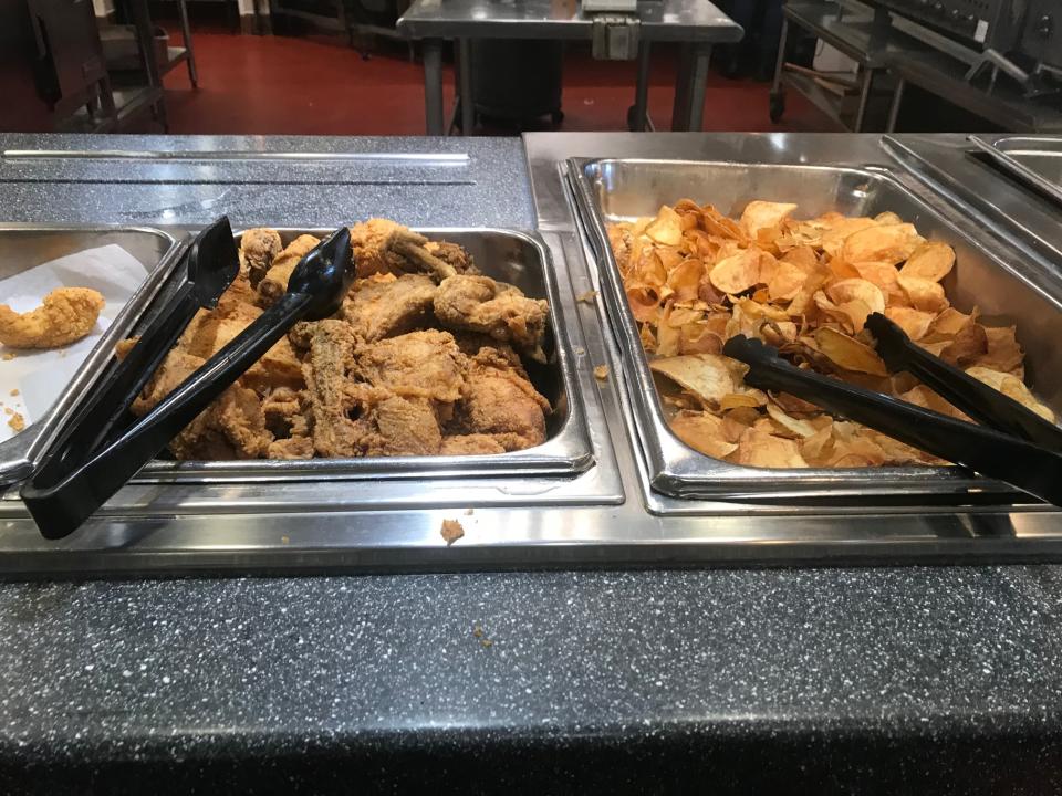 Golden Corral on West Jefferson Street reopened its dining room two weeks ago and brought back its popular all-you-can-eat buffet. Image via John Ferak/Patch