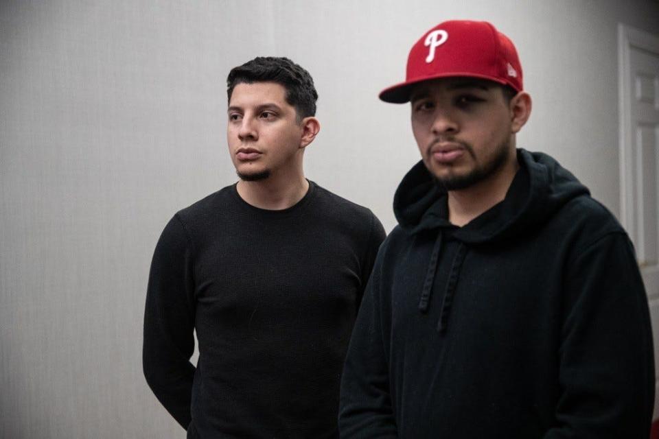 Guadalupe Peña (left) and his brother Eduardo Peña want to know understand how their brother Rodolfo Angel Peña died at the Astroworld Festival in Houston on Friday.