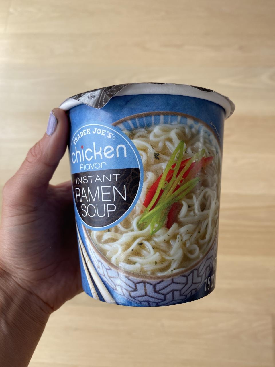 A package of Trader Joe's instant ramen.