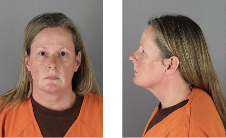 Kimberly Potter pictured in her mug shot.