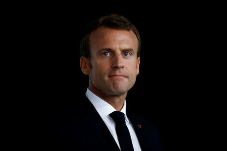 French President Emmanuel Macron delivers a speech in Quimper, France, June 21, 2018. REUTERS/Stephane Mahe