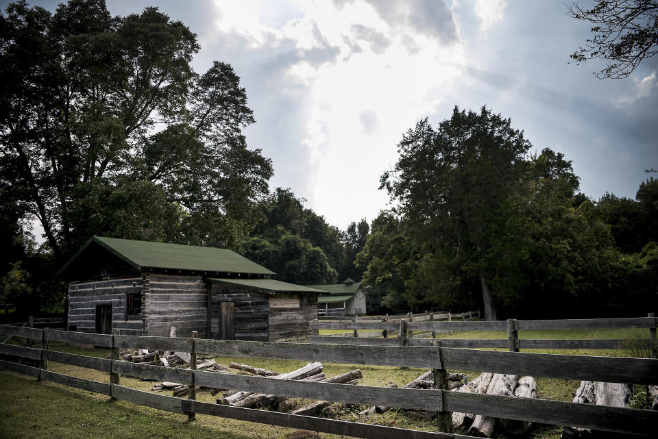 The William Faulkner House grounds.