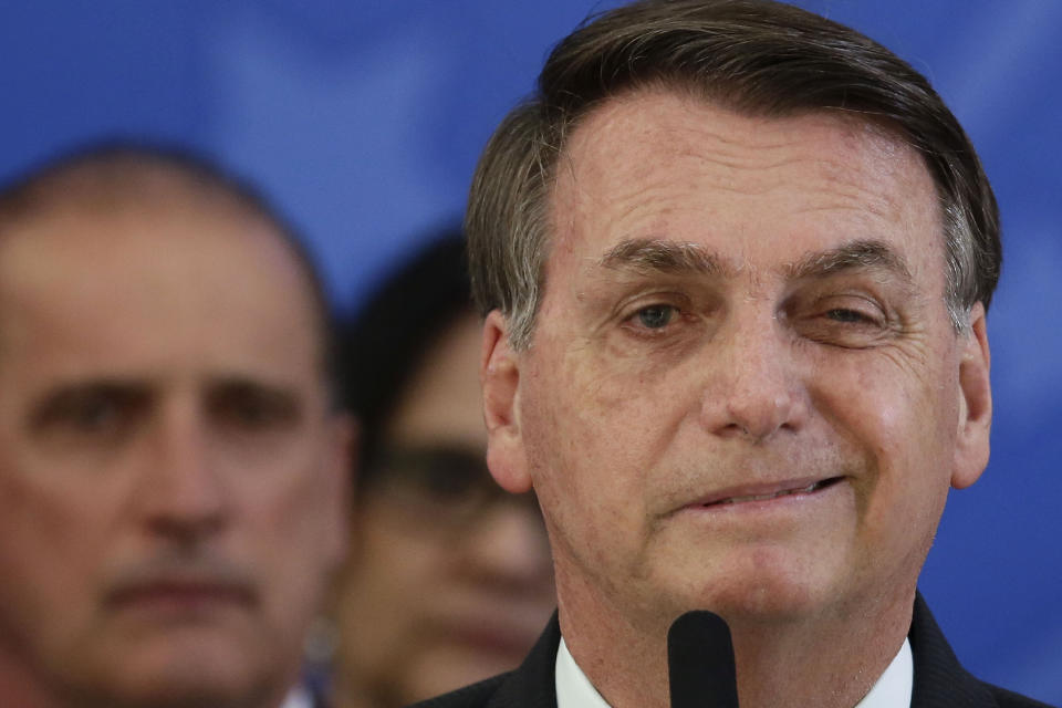 "Refugiado" nos EUA, Bolsonaro prepara volta ao Brasil (AP Photo/Eraldo Peres)
