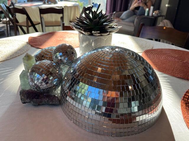 Disco balls.