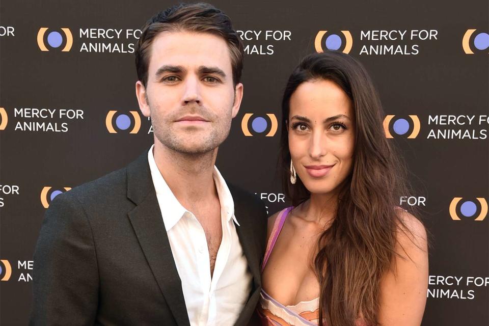 Alberto E. Rodriguez/Getty Paul Wesley and Ines de Ramon in 2019.