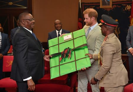 Britain's Prince Harry visits Malawi