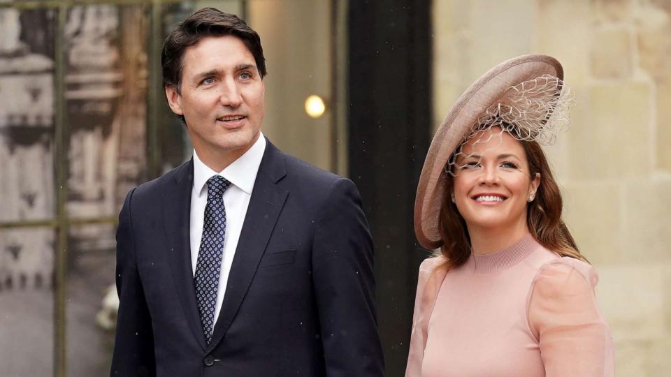 PHOTO: FILE - Canadian Prime minister Justin Trudeau and wife Sophie Trudeau in London, May 6, 2023. (Jacob King - Pa Images/PA Images via Getty Images, FILE)