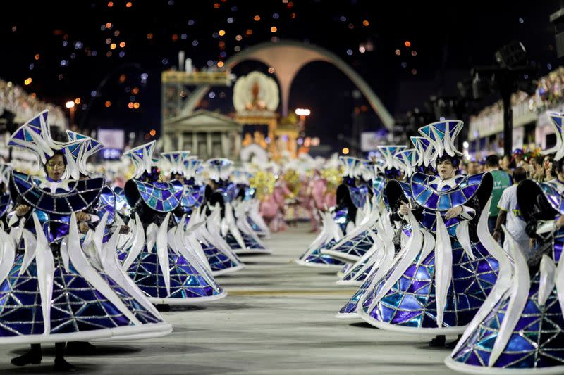 FILE PHOTO: Carnival parade at the Sambadrome in Rio de Janeiro