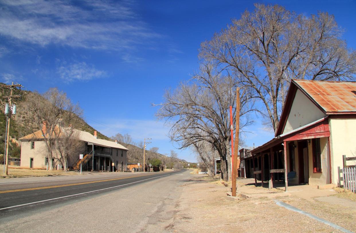 Lincoln, New Mexico - March 04, 2017: The historic structure pictured here is one of numerous sites associated with Billy the Kid and the famous Lincoln County War