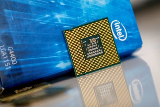 ANTALYA, TURKEY - DECEMBER 6: Intel processor chip for Samsung is seen in this illustration photo in Antalya, Turkey on December 06, 2019. (Photo by Mustafa Ciftci/Anadolu Agency/Getty Images)