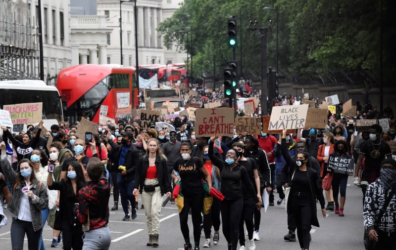 Protest against the death of George Floyd, in London