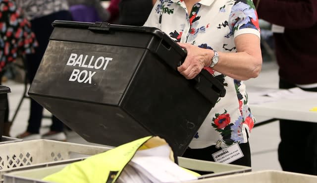 A ballot box 