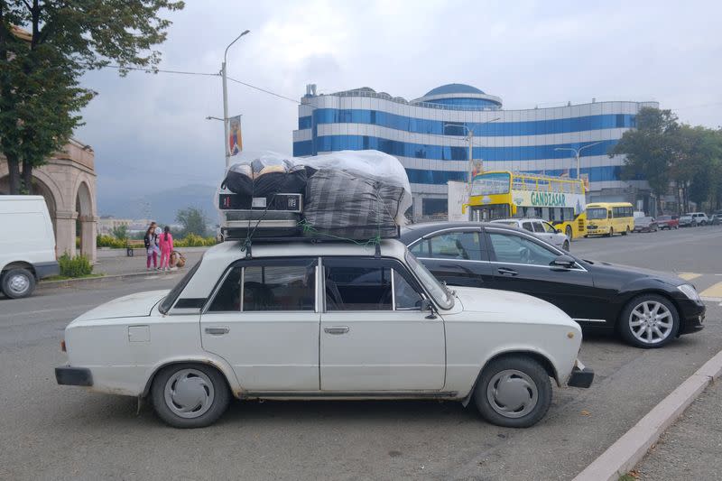 Residents leave Nagorno-Karabakh