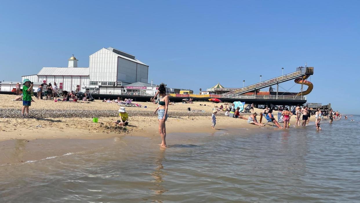 Great Yamouth's beach and Britannia Pier