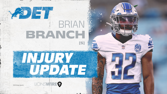 X-rays are negative for Lions DB Brian Branch's injured ankle