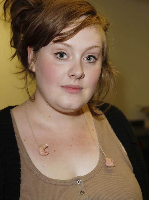 Adele au naturel, en juillet 2008. (Jon Furniss/WireImage)