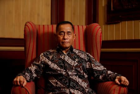 Indonesia's Defence Minister Ryamizard Ryacudu listens to a question during an interview with Reuters in Jakarta, Indonesia May 11, 2016. REUTERS/Darren Whiteside/File Photo