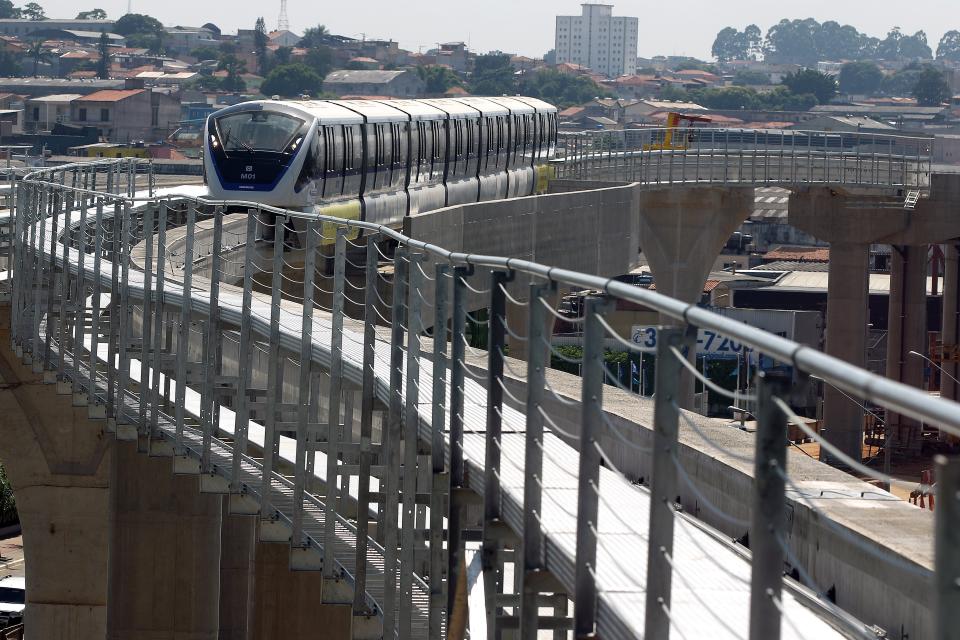 *ARQUIVO* SÃO PAULO, SP, BRASIL, 10-01-2014, 11:02: Viagem experimental do monotrilho da futura linha 15-prata do Metrô, zona leste de São Paulo (SP). (Foto: Rivaldo Gomes/Folhapress)