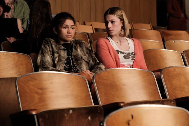 Zendaya and Hunter Schafer in Euphoria