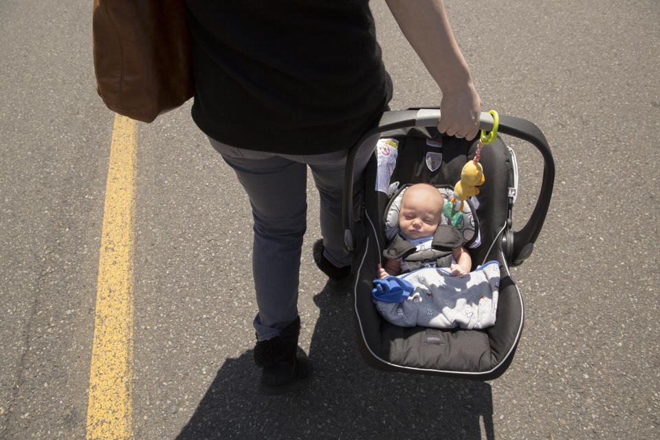 If babies are allowed to nap too long in car seats it can impact their breathing [Photo: Getty]