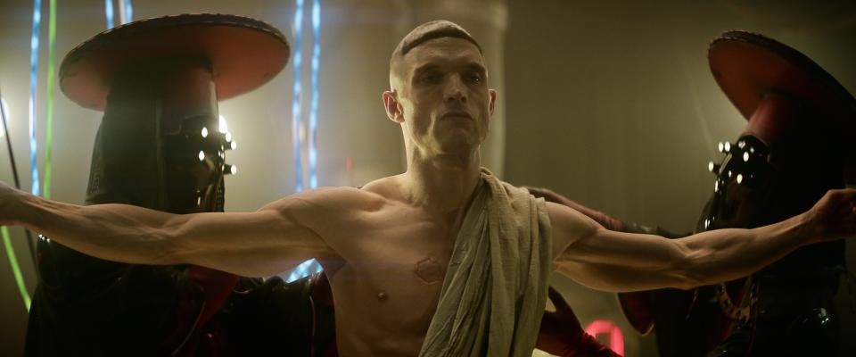 He's back and looking for revenge. Atticus Noble (Ed Skrein) in "Rebel Moon − Part Two: The Scargiver."