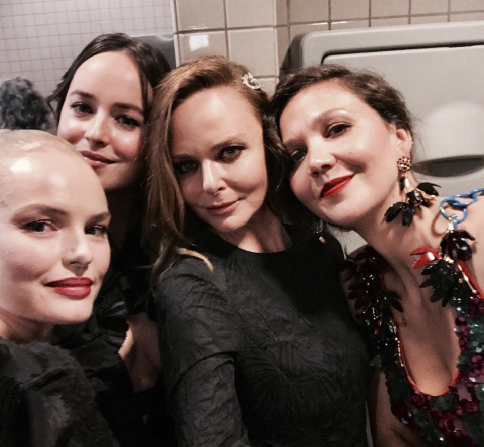 Kate Bosworth, Dakota Johnson, Stella McCartney And Maggie Gyllenhaal Toilet Selfie