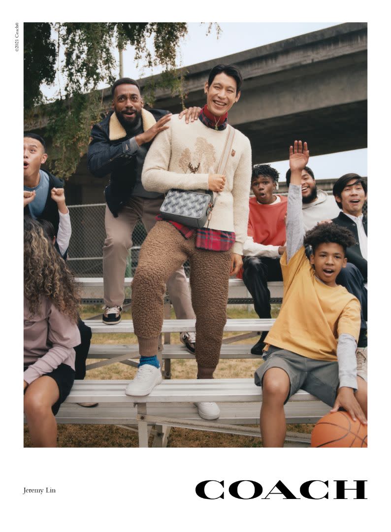 Jeremy Lin poses for Coach’s fall ’21 campaign. - Credit: Renell Medrano/Coach