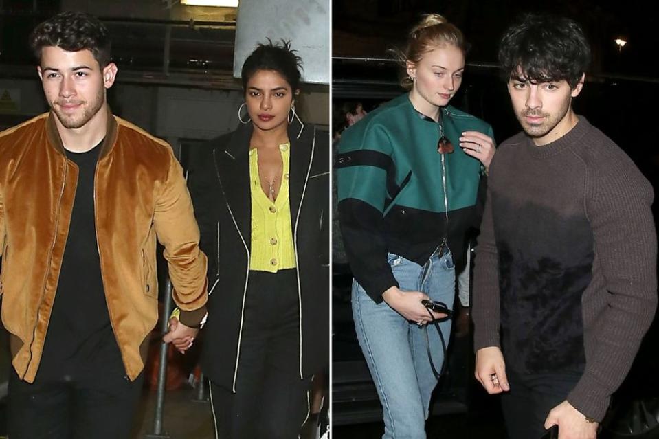 Nick Jonas, Priyanka Chopra, Sophie Turner and Joe Jonas