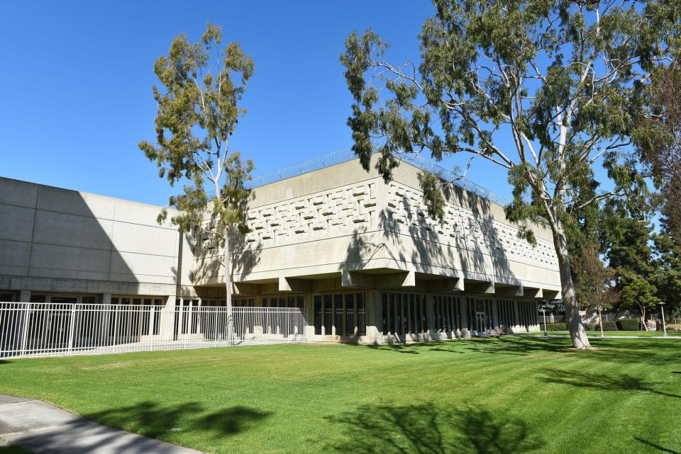 Orange County Womens Central Jail in the Civic Center Plaza area of Downtown.