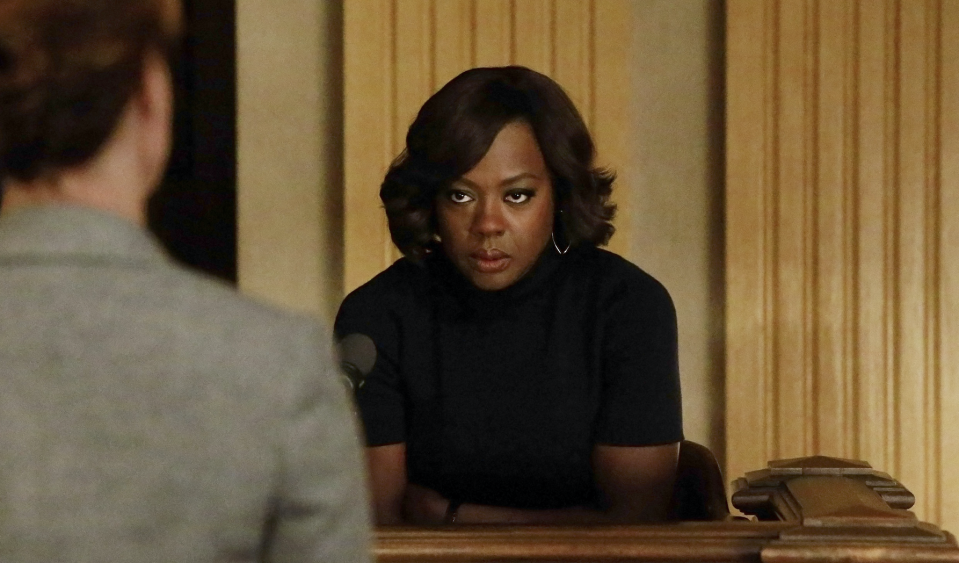 Annalise sitting in court