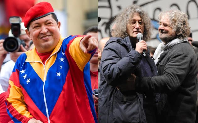 Chavez, Casaleggio, Grillo (Photo: Ansa/HuffPost)