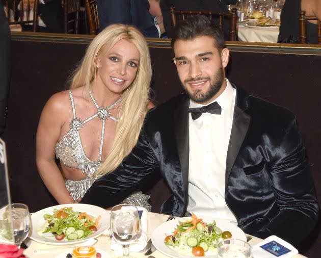 Britney Spears and Sam Asghari in 2018. (Photo: J. Merritt via Getty Images)