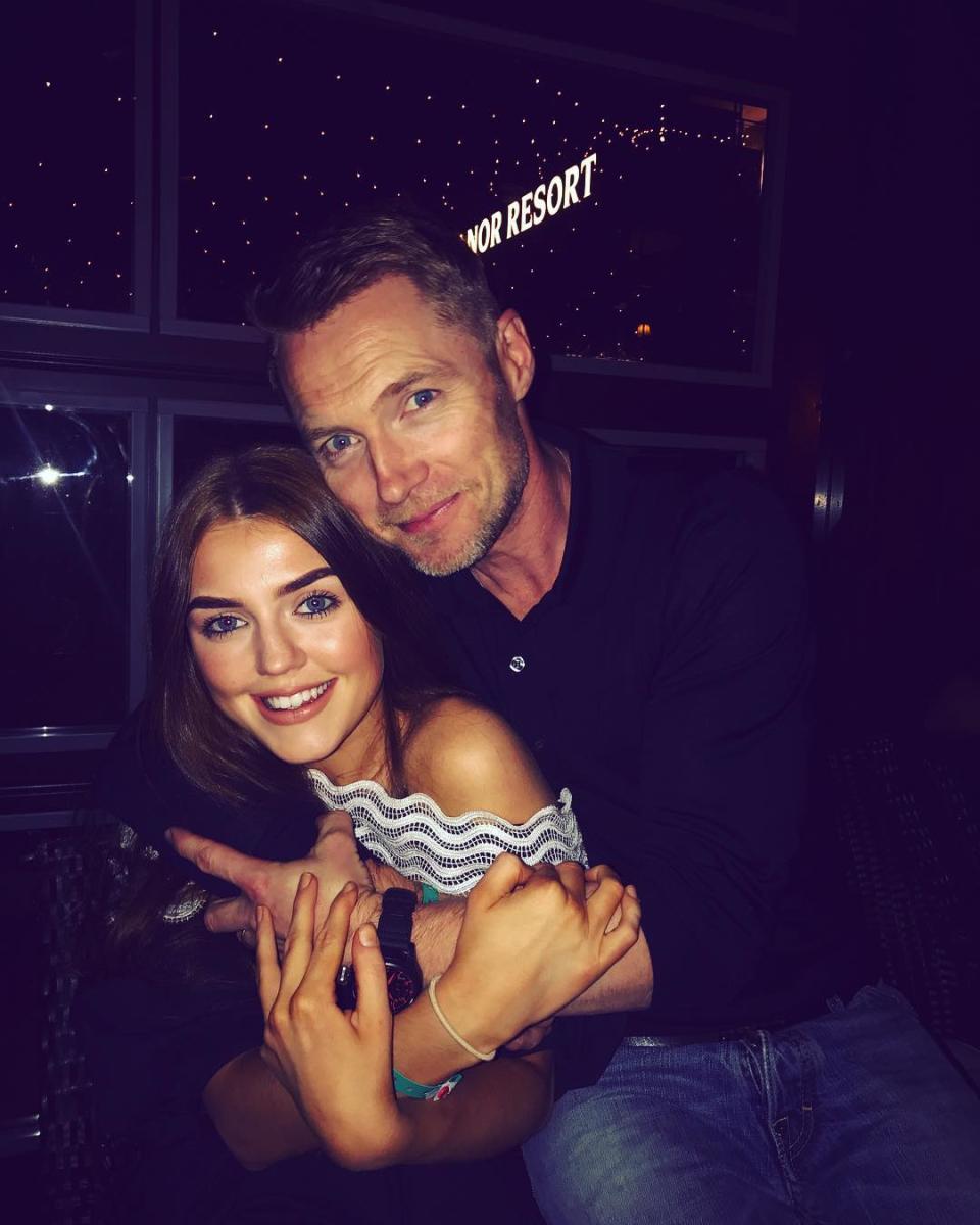 Ronan Keating and Missy Keating hugging