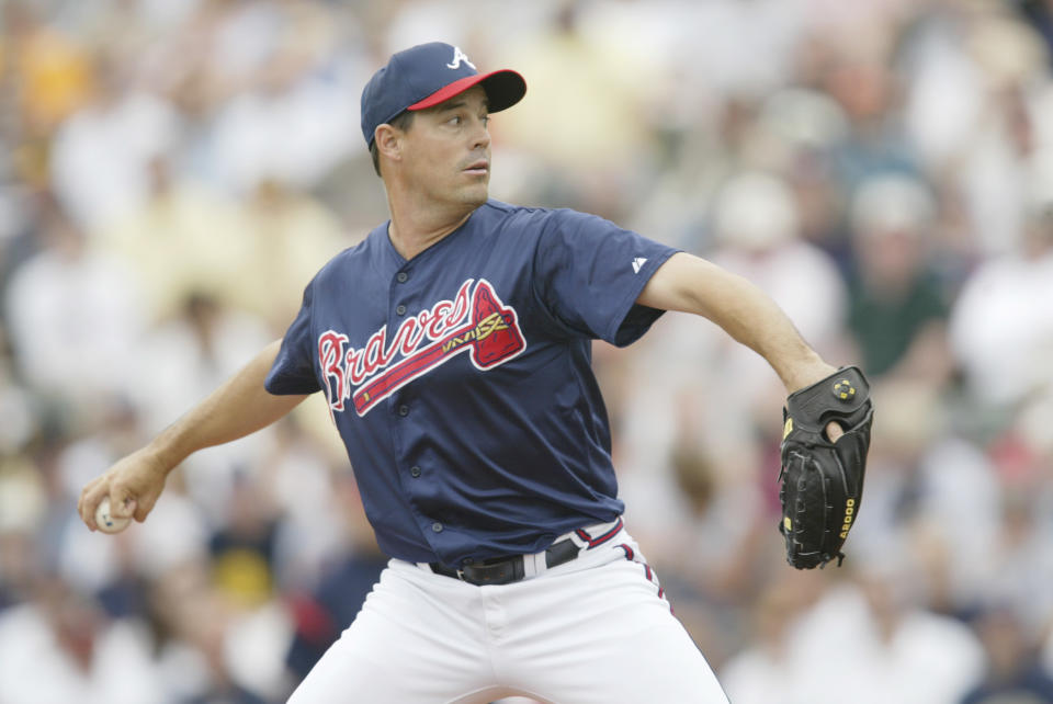 Greg Maddux won the NL Cy Young award during his first three seasons with the Atlanta Braves. (Andy Lyons/Getty Images)