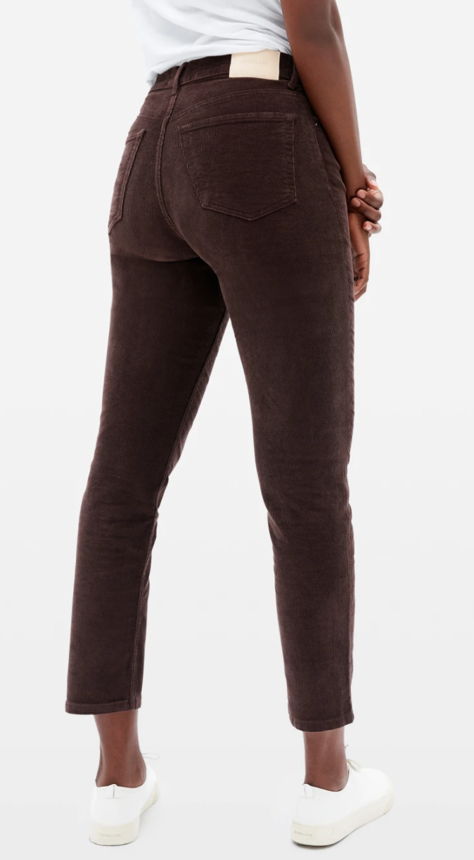 The Cheeky Straight Corduroy Pant in Bitter Chocolate