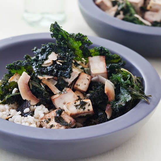 Crispy Kale-and-Tofu Salad with Coconut