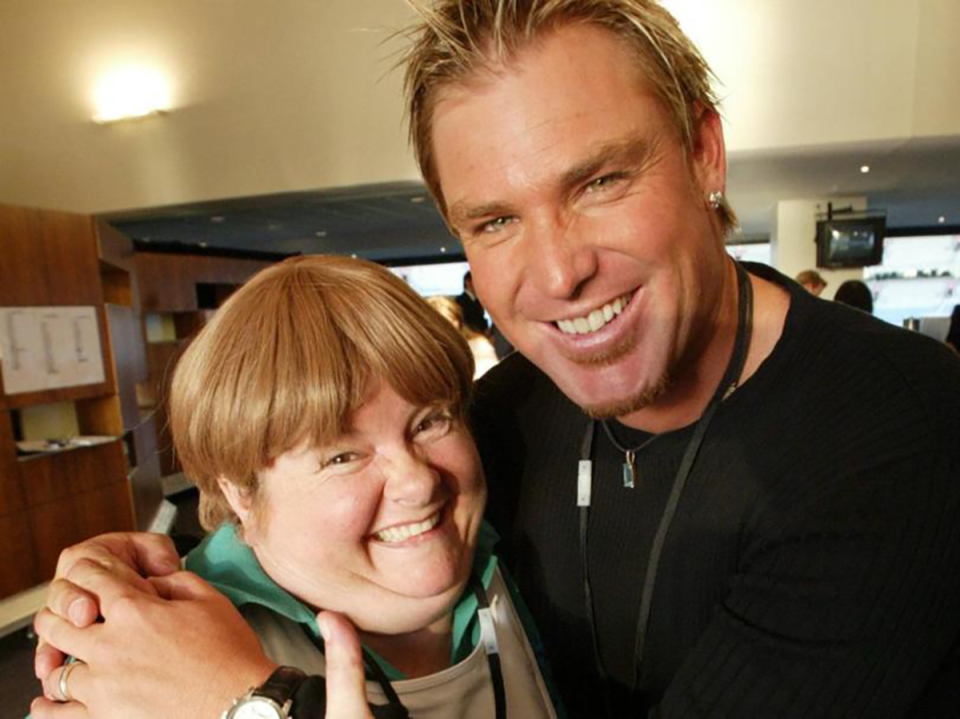 Magda Szubanski and Shane Warne.